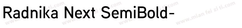 Radnika Next SemiBold字体转换